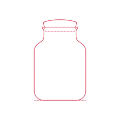 Objects Jars Tins Ikea Vinter 2021 Jar 85 Oz Outline Svg Vector, Free Vectors File